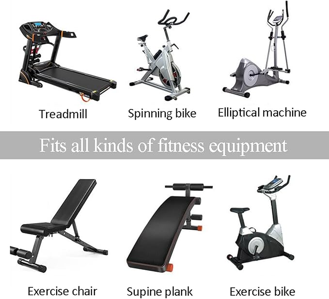 V3VOGUE Treadmill Mat, Exercise Equipment Mats, High Density Floor Protector, Noise Reduction Fitness Mat, Sound Absorbing Mat, Indoor Exercise Waterproof & Carpet Protection