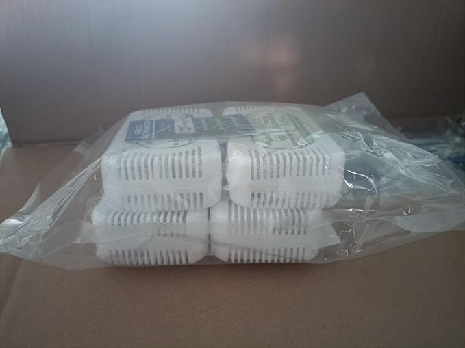 Fridge Ninja Fridge Deodorizer (4 Pack) - More Effective Than Baking Soda - Natural and Unscented Activated Charcoal Refrigerator Deodorizer and Odor Eliminator for Freezers, Coolers, and Lunch Boxes