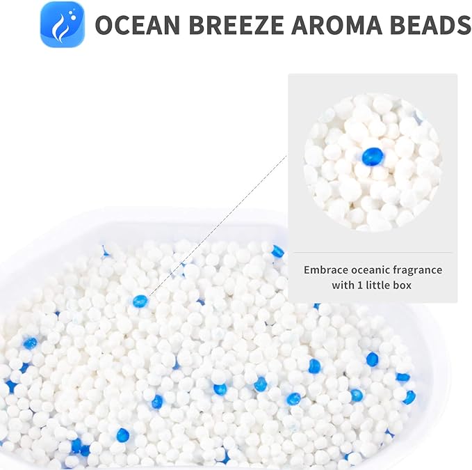 Vacplus Moisture Absorbers 6 Pack, 10.5 Oz Portable Humidity Absorber Boxes for Your Bathroom, Closet & Car, Dehumidifier with Ocean Fragrance, Light Blue