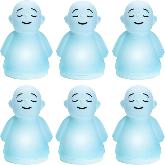 Set of 6 Mindfulness Meditation Anxiety & Stress Relief Tool, Relaxing Items for Adults Kids, Upgraded 2 in 1 Touch Breathing Night Light
