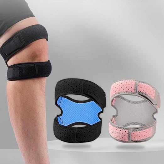 Patella Knee Brace for Women and Men, 2 Pack Patellar Tendon Support Strap for Pain Relief, Arthritis, Tendonitis, Running, Basketball, Tennis, Gym