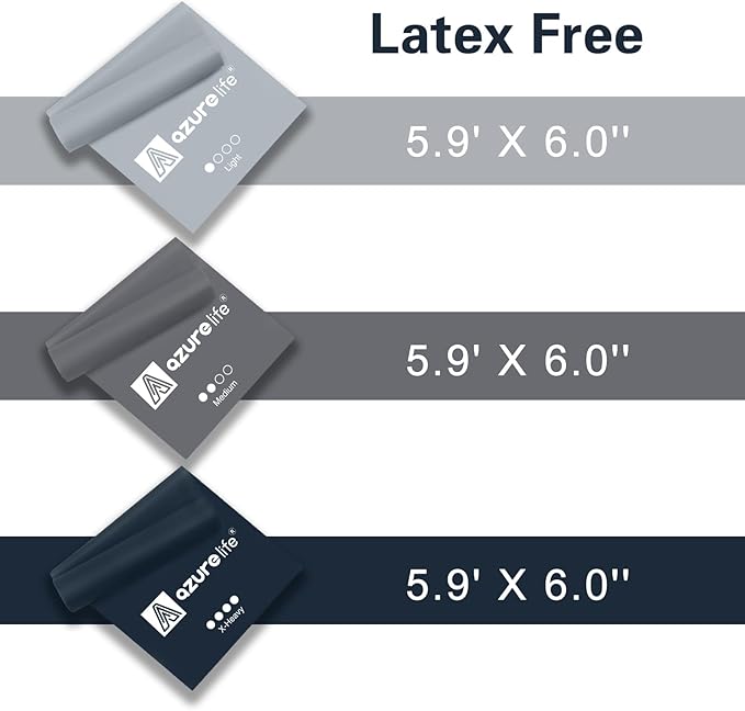 Resistance Bands,Professional Long Non-Latex Elastic Stretch Bands,Exercise Bands for Physical Therapy, Yoga, Pilates, Rehab, at-Home or The Gym Workouts, Strength Training