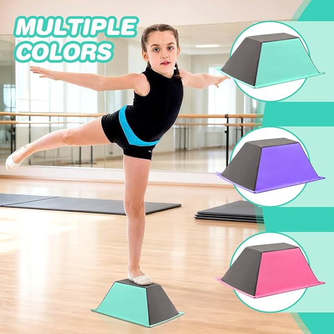 Cheer Stunt Training Stand, PU Non-Slip Stunt Trainer Flyer Stand Cheer for Promotion and Development of Flexibility, Coordination (Green)