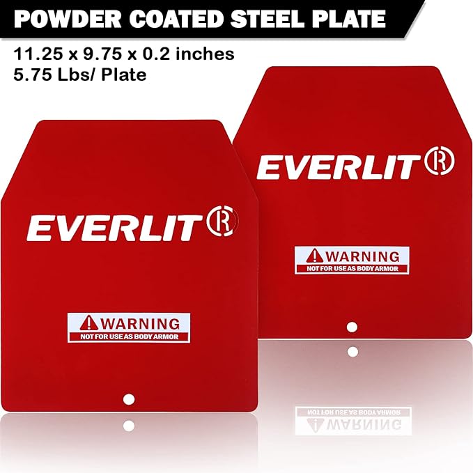 EVERLIT Adjustable Weighted Vest 14 Lbs/ 20 Lbs, Weight Included, for Body Weight Training Fitness Workout Running for Men Women