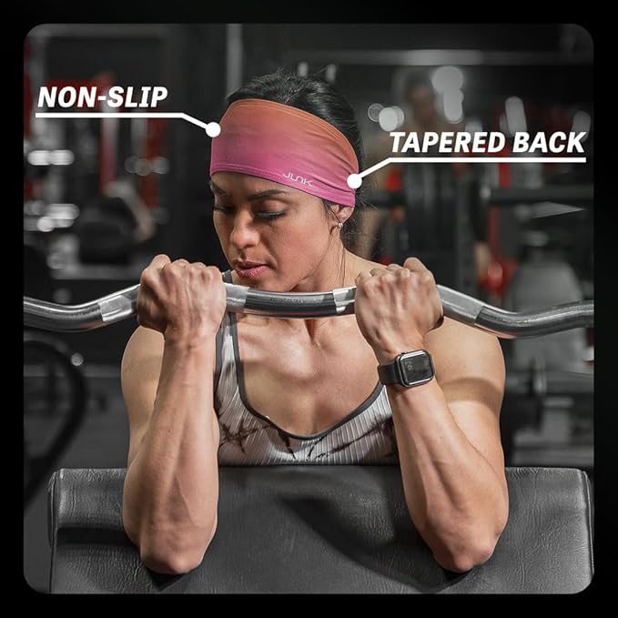 JUNK Brands Big Bang Lite Headband - Moisture-Wicking, Performance Fabric, Non-Slip, Sports Sweatband for Men & Women - One Size