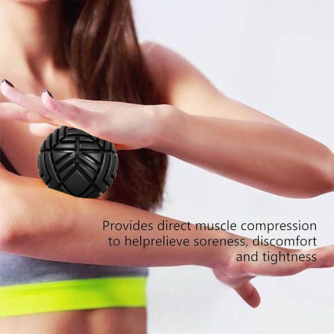 TETOP Fitness Muscle Massage Ball, 3.15in, Therapy Ball for Trigger Point Massage, Trigger Point Ball for Myofascial Release, Mobility Ball for Exercise & Recovery (Pink)