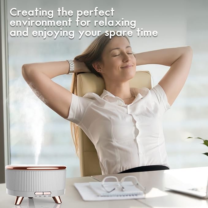 Diffusers for Essential Oils Humidifiers 500ML, Essential Oils Large Room Aromatherapy Diffuser,7 Colors Lights 3 Mist Modes with R/C for Home Office