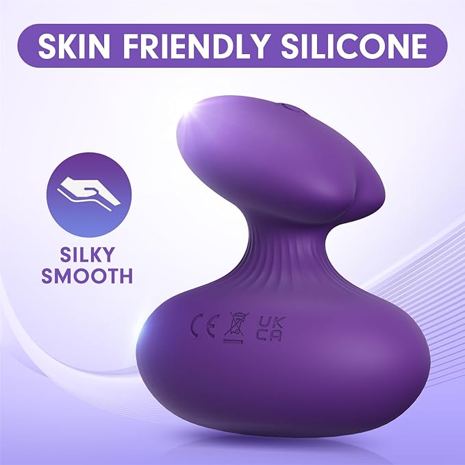 Fully Waterproof Massage Ball, Portable Handheld Neck Massager, Multifunctional Rechargeable Muscle Massage Tool (Deep Purple)