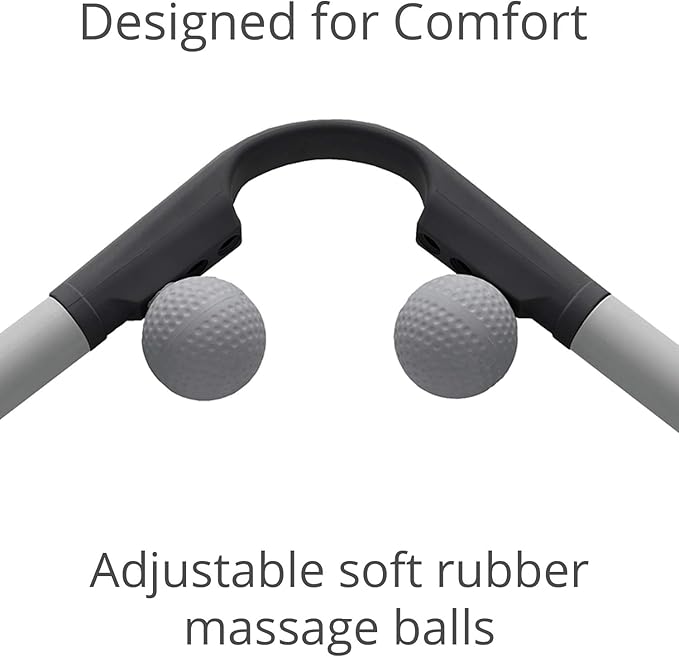 Body Back AccuMassage - Dual Pressure Point Massage Tool & Massage Hammer - 2 in 1 Design - Shiatsu Neck Massager Tool, Golf Ball Percussion Massager for Deep Tissue (2 Pack)