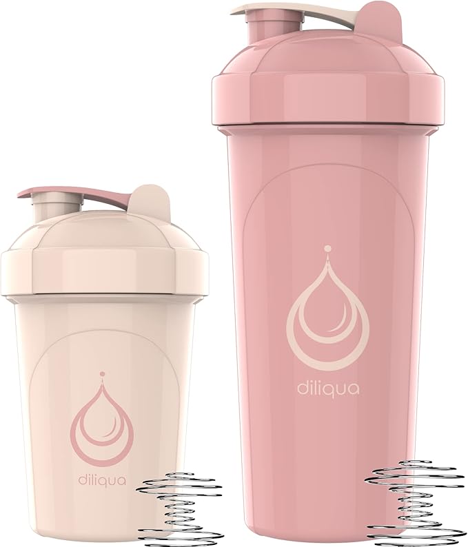 10 PACK, Shaker Bottles with Wire Whisks for Protein Mixes | Leakproof Blender Shaker Bottle Pack| BPA-Free & Dishwasher Safe | 5 Large 28-oz & 5 Small 20-oz shaker bottle | Shaker Cups for shakes