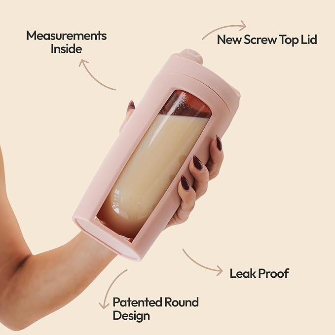 Odor-Free Fitness Bottle with Screw Lid – Round Shape, Leakproof, Eco-Friendly, Reusable Protein Shaker & Smoothie Bottle – Black, Blue, Pink, Beige, White, Purple (Black, Pack Of 1)