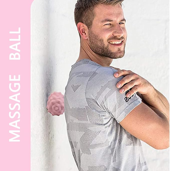 Muscle Massage Ball Set - 3 Pack, Massager Balls for Feet, Back, Arm, Neck, Shoulder, Leg Myofascial Release, Foot Arch Trainer Plantar Fasciitis, Relieving Muscle Pain