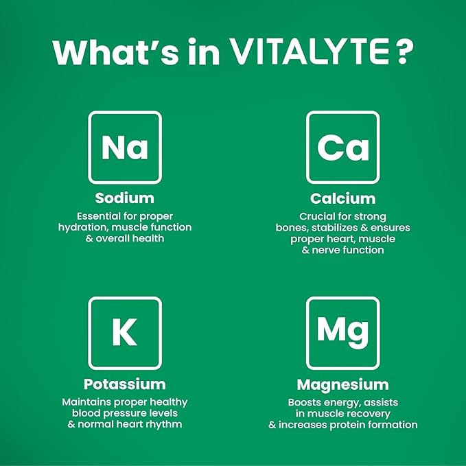 Vitalyte Electrolyte Powder Drink Mix, Isotonic Electrolyte Hydration Mix, Gluten Free Post Workout Powder Mix, Pack of 2, 35 oz. Each, Watermelon Flavor