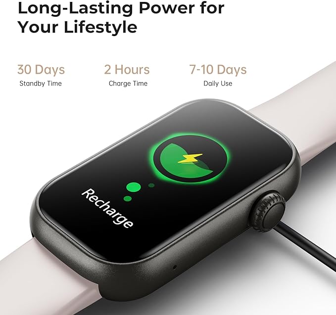 Fitness Tracker for Men Women, 24/7 Heart Rate, SpO2 and Sleep Monitor Health Watch, Calorie Step Counter Fitness Watch IP68 Waterproof Smart Watch for Android and iOS, Starlight