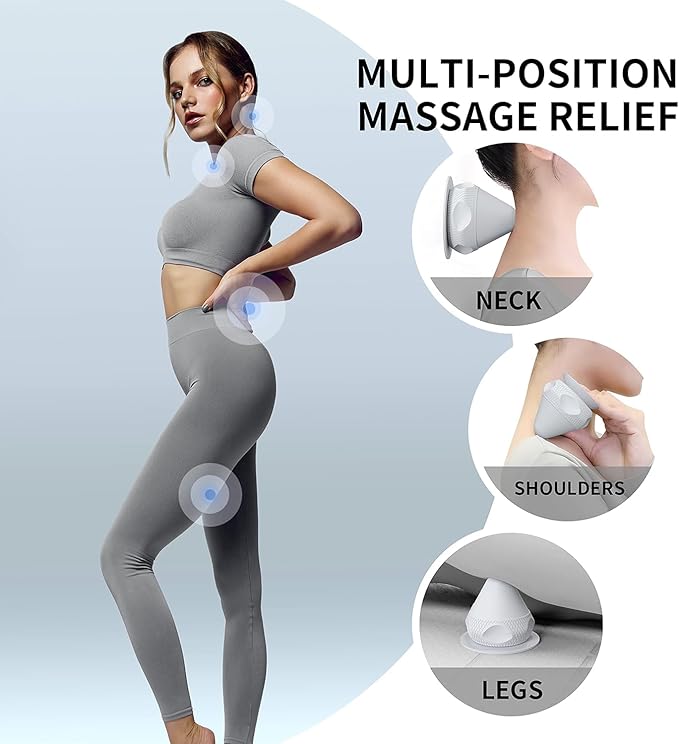 PROIRON Mountable Massage Ball Vibrating & Heating Hand Free,Deep Tissue Massage Trigger Point Therapy for Back Neck Feet Body, Myofascial Release Muscle Soreness & Joint Pain Relief