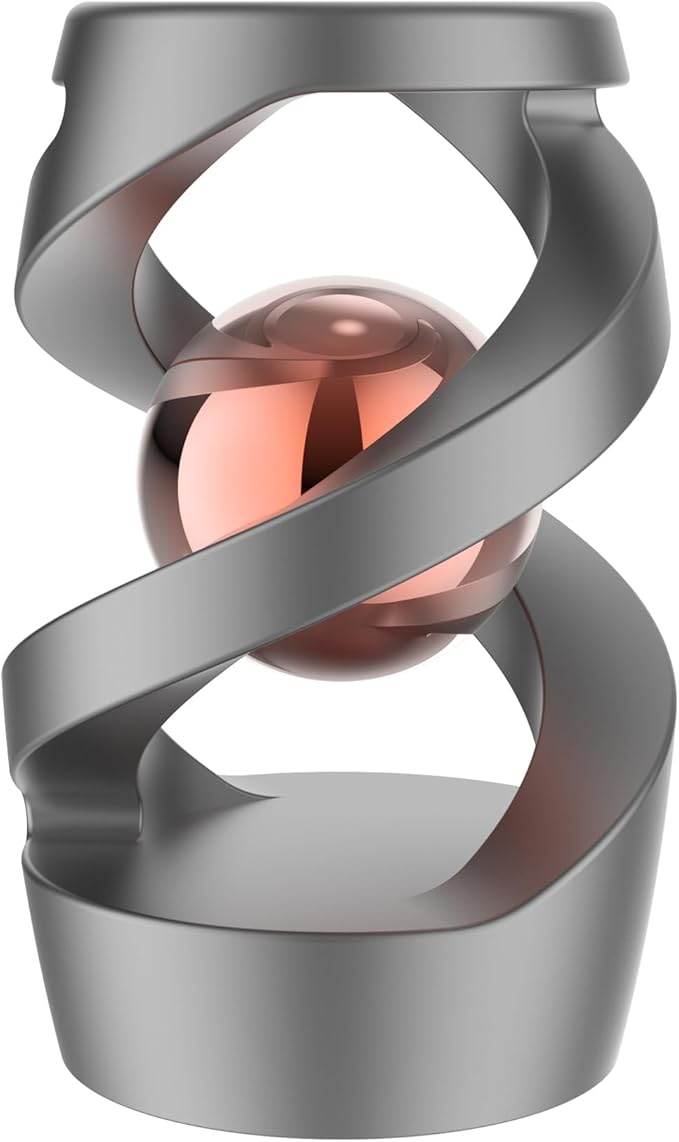 Upgraded Fidget Toys Adult, Kinetic Spinning Desk Toys, Kinetic Optical Illusion Toys, Kinetic Desk Fidget Spinner Toys, Cool Gadget Relieve Stress Anxiety Fidget Toys for Office for Adult(Rose Gold)