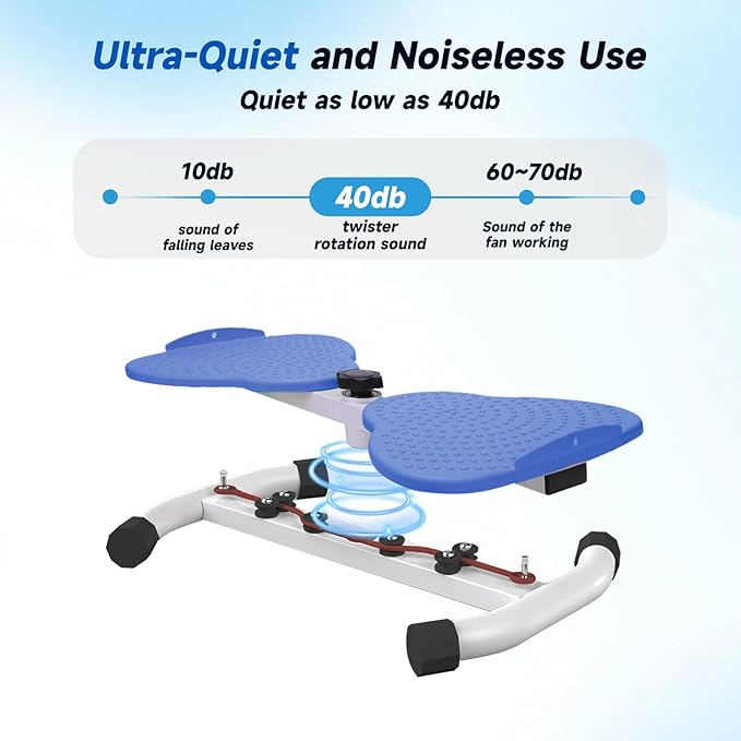 Waist Twister, Waist Twisting Machine, Waist Twister Machine Exercise, Ab Roller with 350 lbs Ab Twister, 20dB Ultra-Quiet Noiseless Home Gym Exercise Equipment for Women Men