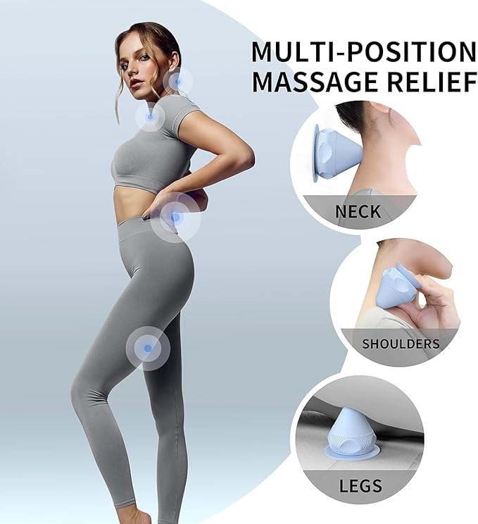 PROIRON Mountable Massage Ball Vibrating & Heating Hand Free,Deep Tissue Massage Trigger Point Therapy for Back Neck Feet Body, Myofascial Release Muscle Soreness & Joint Pain Relief