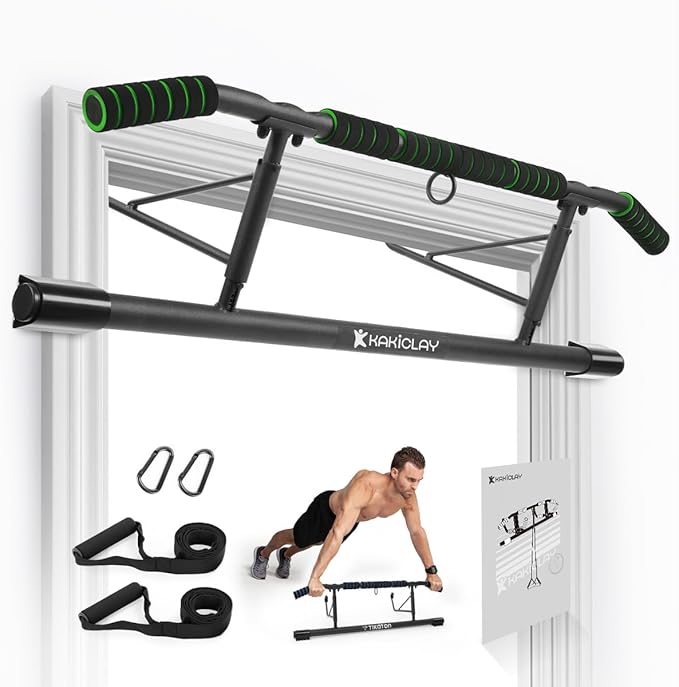 Pull Up Bar for Doorway,2024 Upgrade Multi-Grip Hanging Bar for Home Gym, Max Capacity 440 lbs Multifunctional Portable Chin Up Bar - USA Original Patent, Designed, Shipped, Warranty