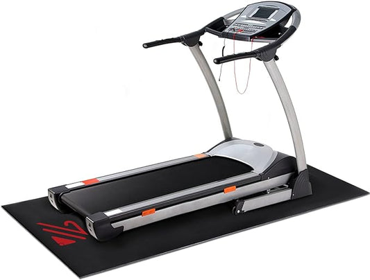BUCKLOS Treadmill Mat for Hardwood Floors/Carpet/Tile 6mm Thick - Exercise Equipment Mats for Peloton/Nordictrack Indoor Cycling Under Floor/Hard Wood/Concrete Protect