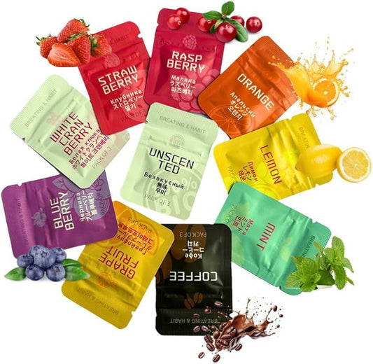 Breathing Necklace to Quit Smoking, Wood Breathing Necklace for Anxiety, Stress Relief, Stop Smoking, Includes Replaceable Unscented Cotton Filters