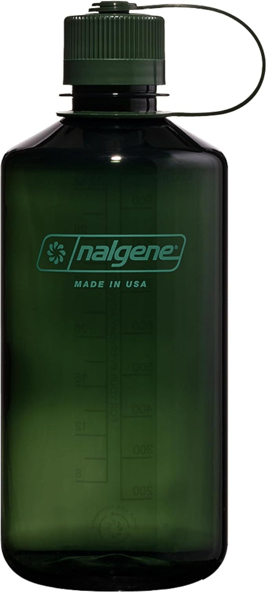 Nalgene Leak Proof Tritan BPA-Free Water Bottle - 32 oz Narrow Mouth - Made in the USA for Outdoor Use & Daily Hydration (Jade)