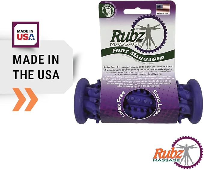 Due North Foot Rubz Foot Massage Roller, 0.4 Pound, Multi Colored (DNFM1)