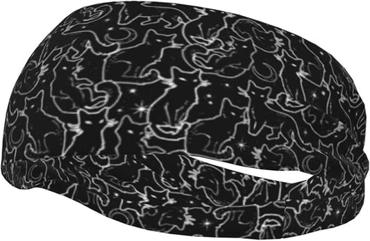 Sports Headband Moisture Wicking Sweatband for Men Women Running Cycling Yoga Fitness Workout