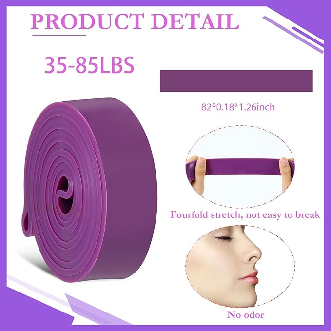 8 Pcs Resistance Bands Pull up Bands Pull up Assistance Bands Exercise Workout Bands for Working Out Muscle Training Physical Therapy Muscle Training Men and Women