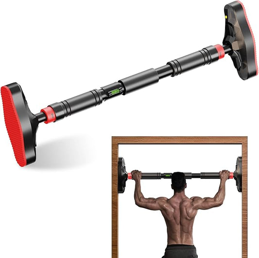 Pull Up Bar for Doorway, Adjustable Door Frame Pull Up and Chin Up Bar, Total Upper Body Workout Bar for Home Gym Workouts