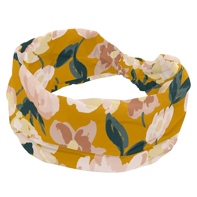 Women's Headband Yoga Workout Exercise Headbands Elastic Hair Band for Women’s Hair, Flower