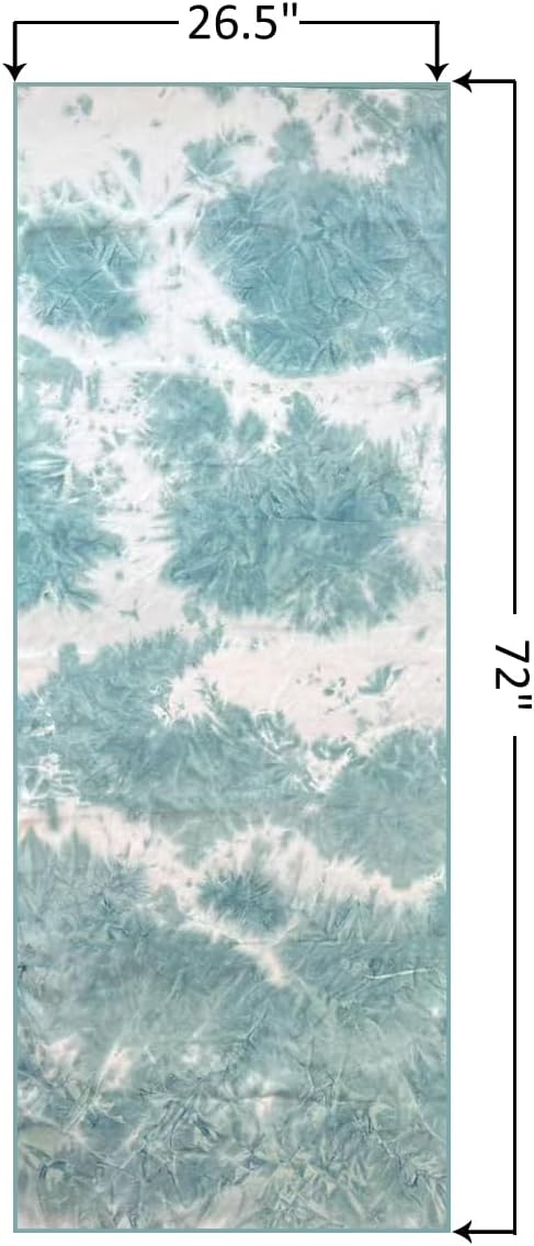 Eunzel Hot Yoga Towel Non-Slip Yoga Mat Towel Ultra-Absorbent Microfiber Towel for Hot Yoga, Pilates,Bikram and Workout 26.5"x 72"