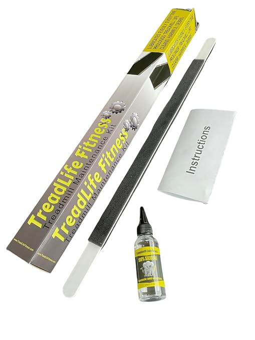 TreadLife Fitness Treadmill Maintenance Kit | 1 Year Supply of Treadmill Lubricant for Belt | 100% Silicone Lube | Extra Wide TruLube Applicator Wand | Directions Included