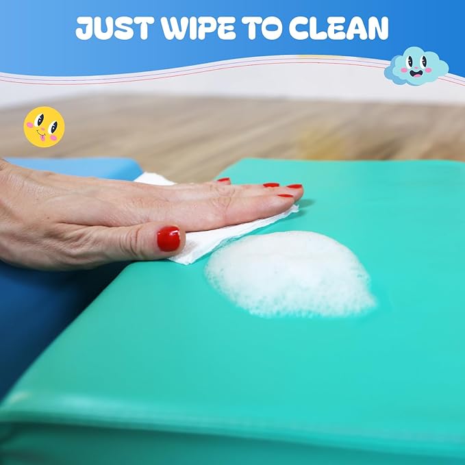 New Bounce Tumbling Mat for Kids - Gymnastics Mat - Folding Exercise Tumble Mat for Home Gyms