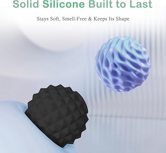 Large Massage Lacrosse Balls for Myofascial Release - Yoga Deep Tissue Massage,Trigger Point Therapy, Foot Plantar Fasciitis,Muscle Knots, Muscle Soreness Massager Balls(2 Pack)