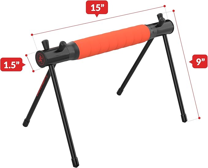 Rubberbanditz Parallette, Parallel Bars & Dip Station | At Home Gym Workout Equipment, L-Sit Bars & Calisthenics Equipment for Home. Perfect for Push Ups, Dips, Handstands & Gymnastics.