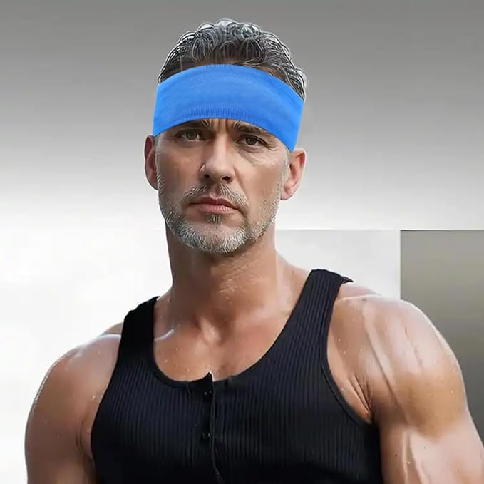 Workout Headbands Non Slip Headband Sport Headbands Sweatbands Elastic Sport Hair Bands for Sports Travel Indoor Fitness Gym