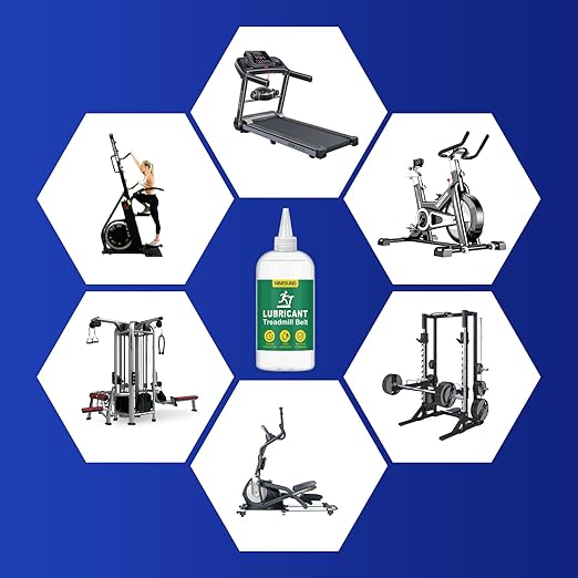 Treadmill Lubricant for Belt, Treadmill Lube, Treadmill Oil with Hard Application Tubes & Oil Absorption Cloth and Precision Screw Caps, Suitable for Nearly All Type of Treadmills - 4 oz