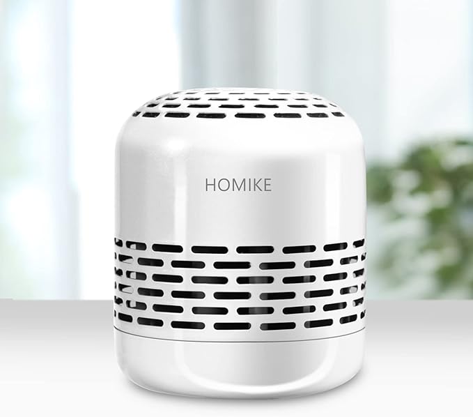 HOMIKE Refrigerator Deodorizer, Odor Eliminator,Last up to 10 Years for Car,Closet,Shoes Cabinet,Fridge and Freezer,Outperforms Baking Soda and Activated Carbon(White)