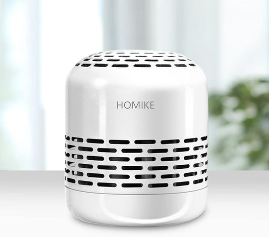 HOMIKE Refrigerator Deodorizer, Odor Eliminator,Last up to 10 Years for Car,Closet,Shoes Cabinet,Fridge and Freezer,Outperforms Baking Soda and Activated Carbon(White)