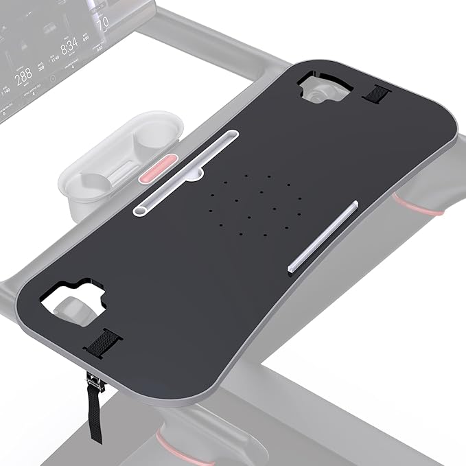 Treadmill Desk Attachment,Peloton Tread Tray Ergonomic Platform, Laptop Holder with Tablet Holder,New Universal Cooling Holes Laptop Stand for Home/Office