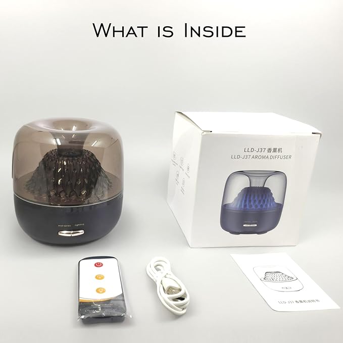 Essential Oil Diffuser,Portable Humidifier with Cool Mist, 7 Colors Night Light, and Auto Shut-Off,Perfect for Home, Office, and Yoga (White)