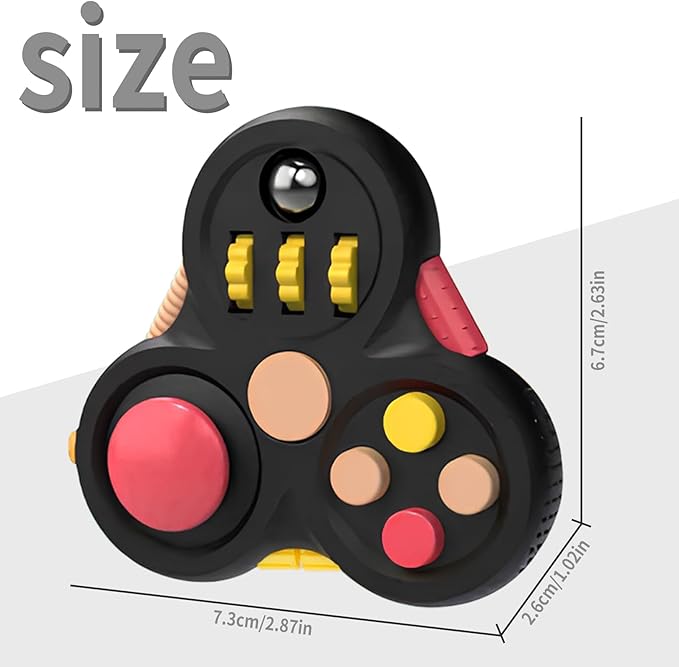 Fidget Toys for Adults,1PCS Fidget Pad Easter Basket Stuffers for Boys Girls,Stress Relief Cube Clicker Controller with Quiet Fidgets,ADHD Autism Fidget Spinner for Office Desk Travel Games