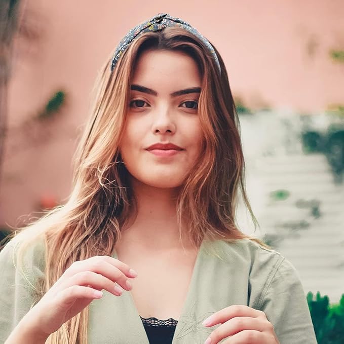 Madison Tyler Headbands for Women | Cute Top Knotted Floral Outdoor Hairbands for Girls | Thin Hair and Thick Hair | Skincare and Boho Spring Headband for Washing Face