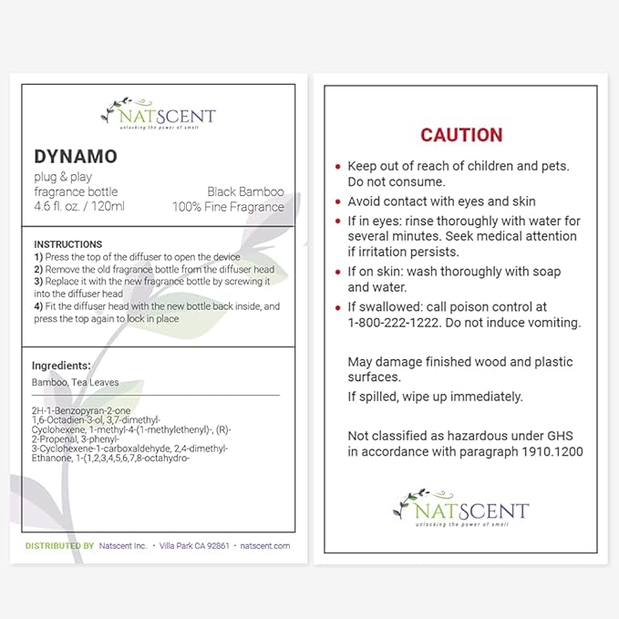 Black Bamboo Essential Oils for Diffusers for Home, Nature-derived Bamboo Essential Oil, Long-Lasting & Family-Friendly Diffuser Oils Scents, IFRA Certified, Cold Air & Ultrasonic - 4 oz