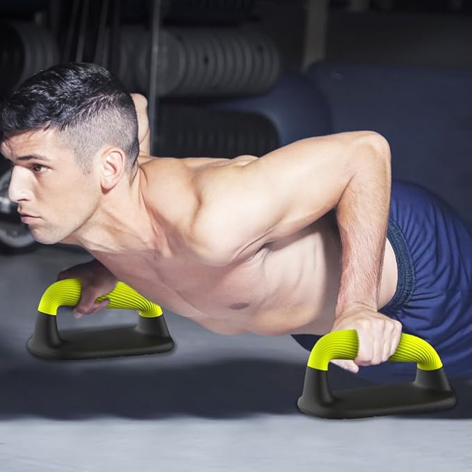 Push Up Bars – Ergonomic Pushup Handles for Floor Strength Training, Non-Slip Push-Up Stands with Soft Grip, Pushups Bars for Home Gym Workout