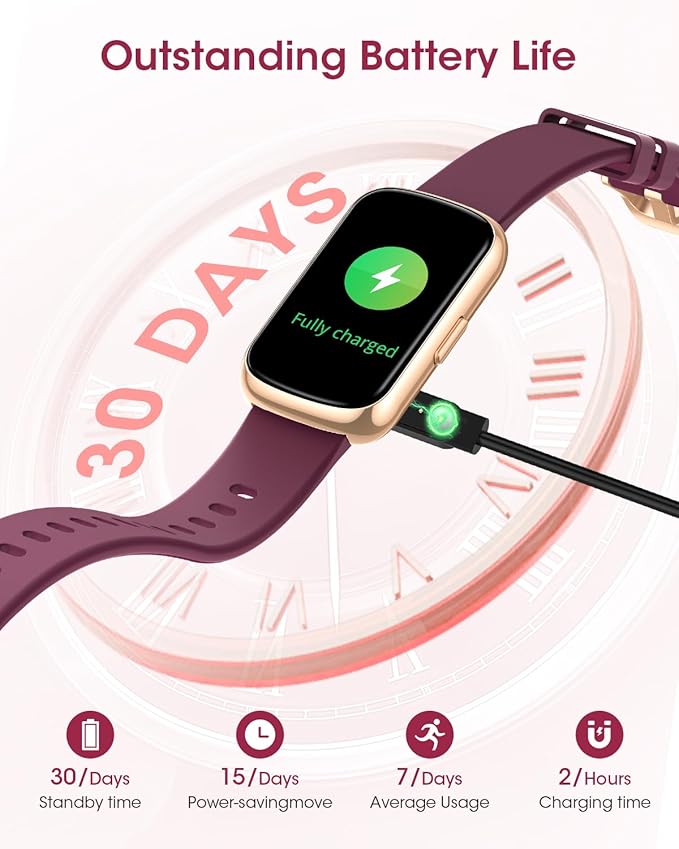 Health Fitness Tracker for Women Men: 24H Heart Rate Monitor Activity Trackers Blood Oxygen Sleep Step Calorie Tracking 5ATM Fitness Smart Watches for Woman Compatible with iPhone Android Gold-Gold