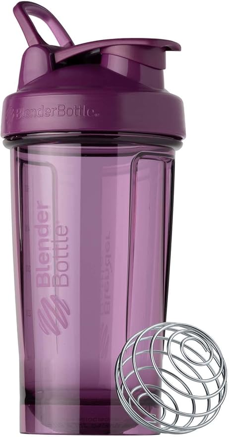 BlenderBottle Shaker Bottle Pro Series Perfect for Protein Shakes and Pre Workout, 24-Ounce, Color Berry