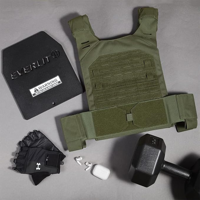 EVERLIT Adjustable Weighted Vest 14 Lbs/ 20 Lbs, Weight Included, for Body Weight Training Fitness Workout Running for Men Women