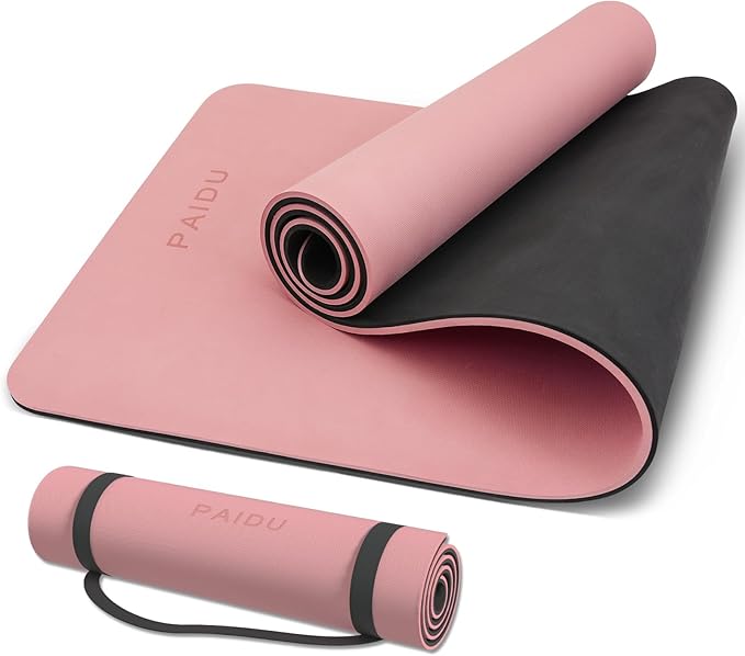 Yoga Mat Non Slip Anti-tear,extra thick-2/5 inch(10MM)High Resiliency Professional POE Yoga Mats for Women Men Kids,72"x24"inch,Workout, Yoga, Pilates and Floor Exercise, with Carrier Strap